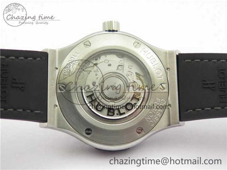 Fusion 42mm SS WWF 1:1 Best Edition Gray Dial On Gummy Strap Asian HB Practical 6791