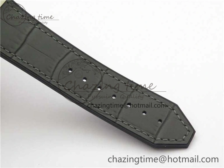 Fusion 42mm SS WWF 1:1 Best Edition Gray Dial On Gummy Strap Asian HB Practical 6791