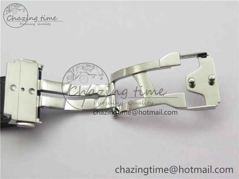 Fusion 42mm SS WWF 1:1 Best Edition Gray Dial On Gummy Strap Asian HB Practical 6791