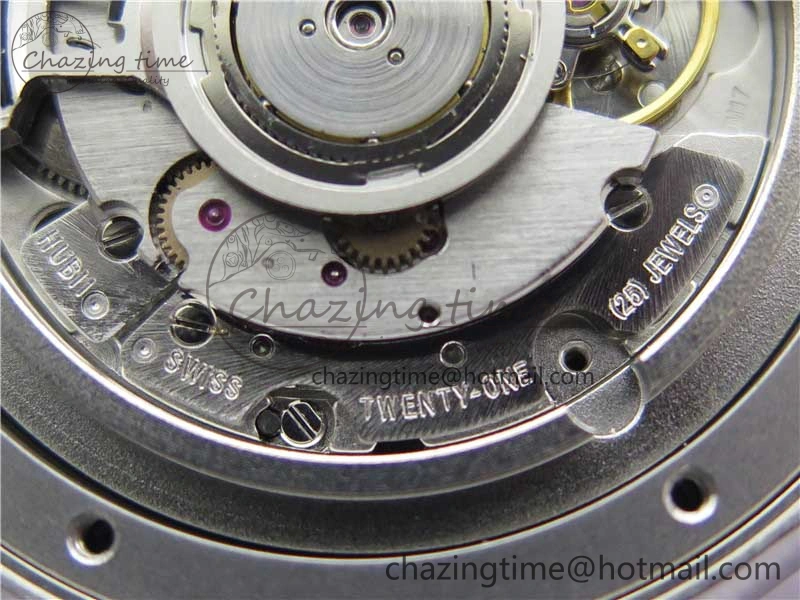 Fusion 42mm SS WWF 1:1 Best Edition Gray Dial On Gummy Strap Asian HB Practical 6791