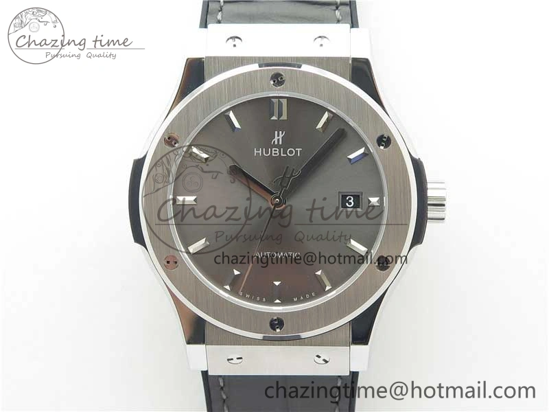 Fusion 42mm SS WWF 1:1 Best Edition Gray Dial On Gummy Strap Asian HB Practical 6791