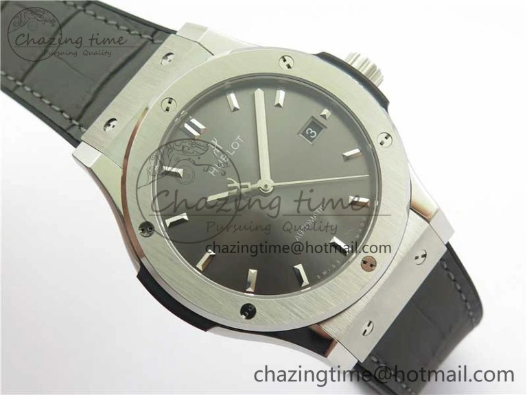 Fusion 42mm SS WWF 1:1 Best Edition Gray Dial On Gummy Strap Asian HB Practical 6791