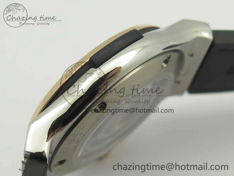 Fusion 42mm Ti RG F16 Factory 1:1 Best Edition Black Dial On Gummy Strap A Resilient 6868