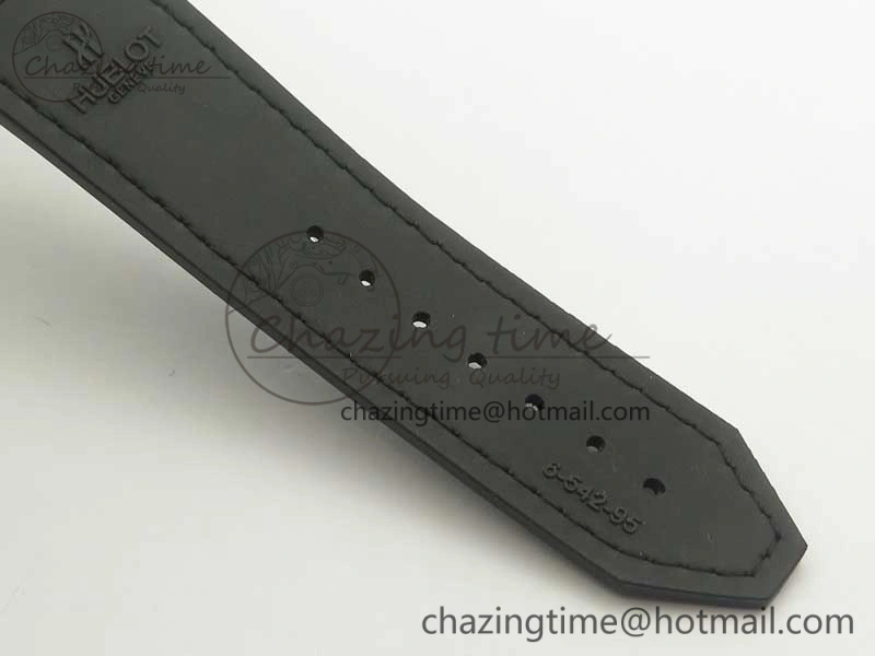 Fusion 42mm Ti RG F16 Factory 1:1 Best Edition Black Dial On Gummy Strap A Resilient 6868
