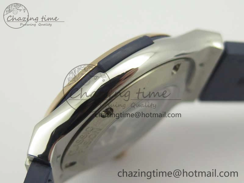 Fusion 42mm Ti RG F16 Factory 1:1 Best Edition Blue Dial On Gummy Strap A ModernLook 6866