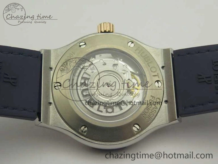 Fusion 42mm Ti RG F16 Factory 1:1 Best Edition Blue Dial On Gummy Strap A ModernLook 6866