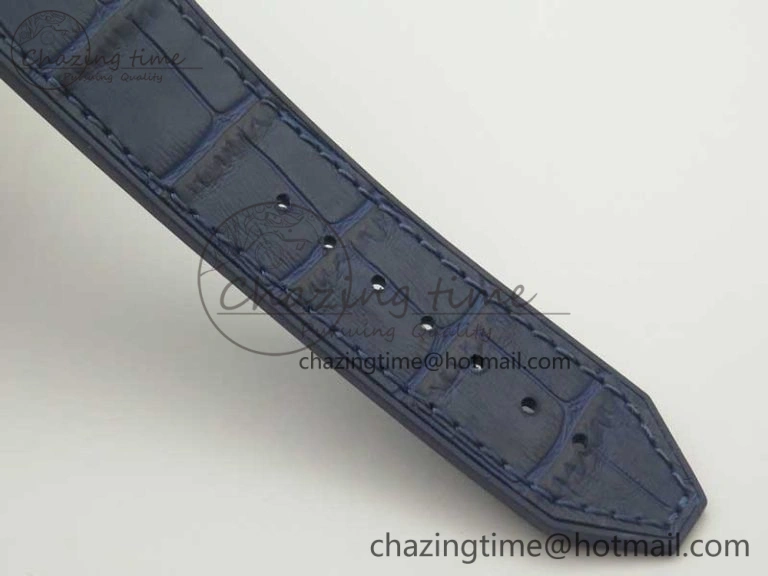 Fusion 42mm Ti RG F16 Factory 1:1 Best Edition Blue Dial On Gummy Strap A ModernLook 6866