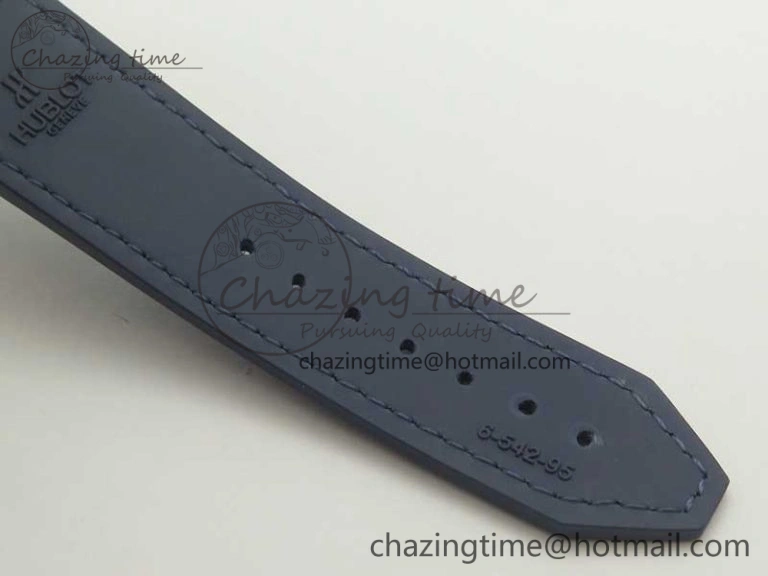 Fusion 42mm Ti RG F16 Factory 1:1 Best Edition Blue Dial On Gummy Strap A ModernLook 6866