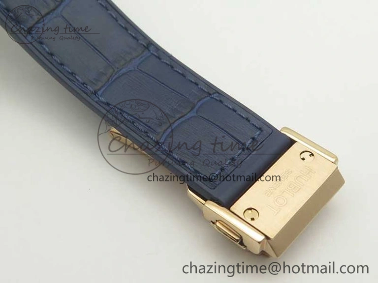Fusion 42mm Ti RG F16 Factory 1:1 Best Edition Blue Dial On Gummy Strap A ModernLook 6866