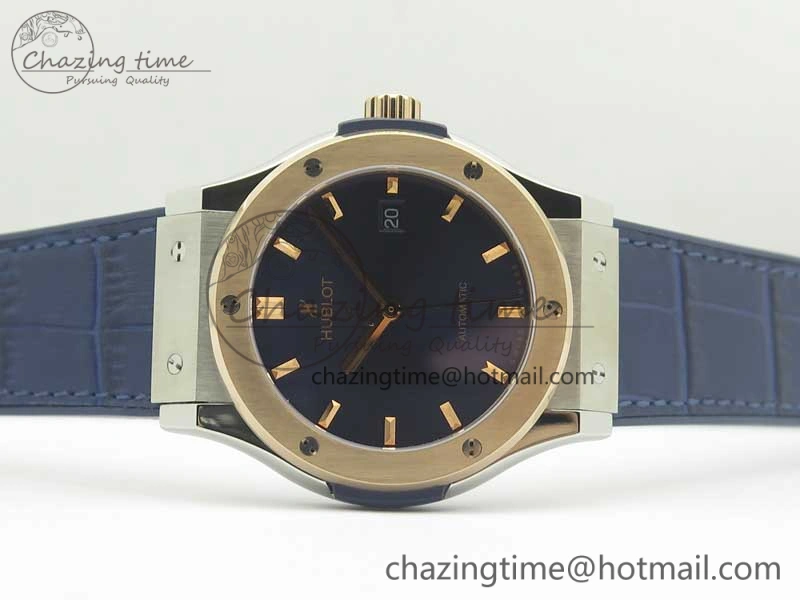 Fusion 42mm Ti RG F16 Factory 1:1 Best Edition Blue Dial On Gummy Strap A ModernLook 6866