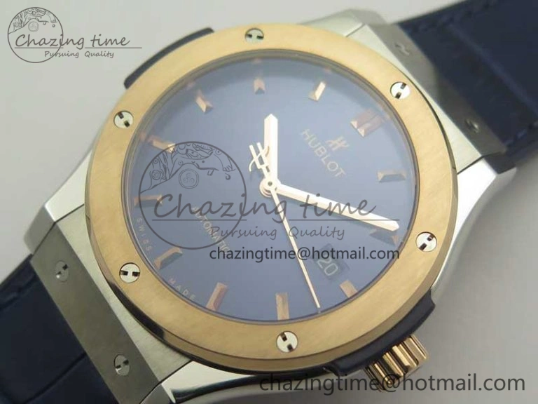 Fusion 42mm Ti RG F16 Factory 1:1 Best Edition Blue Dial On Gummy Strap A ModernLook 6866