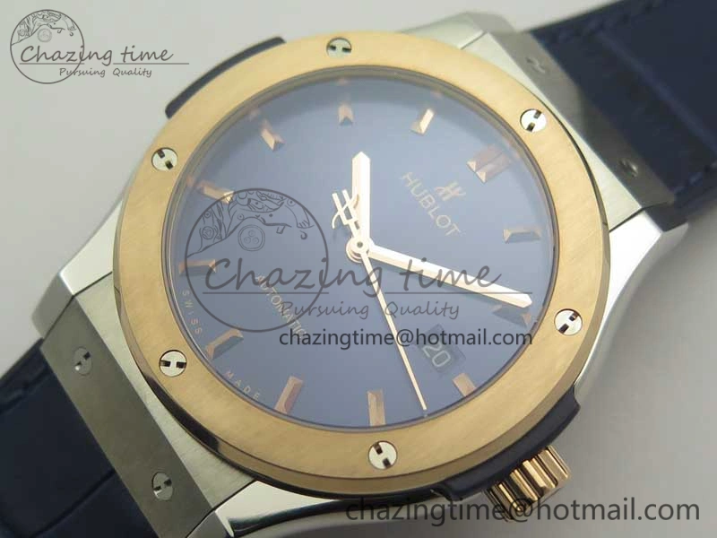 Fusion 42mm Ti RG F16 Factory 1:1 Best Edition Blue Dial On Gummy Strap A ModernLook 6866