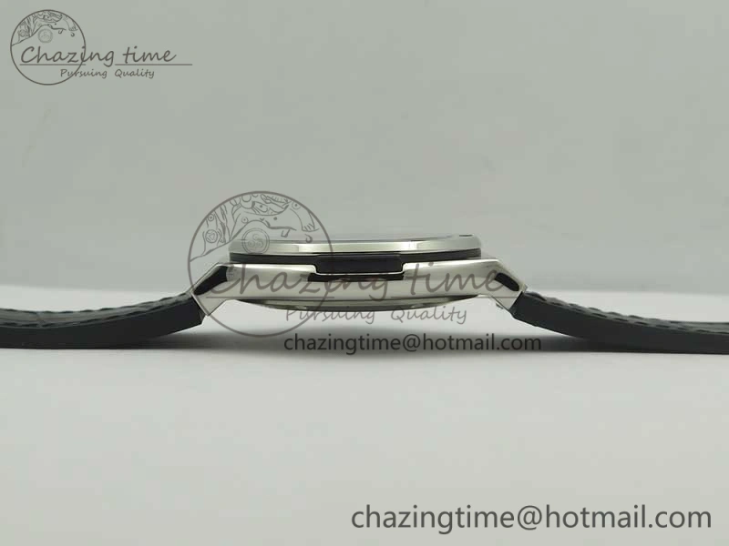 Fusion 42mm Titanium F16 Factory 1:1 Best Edition Black Dial On Gummy Strap A GoAnywhere 6879