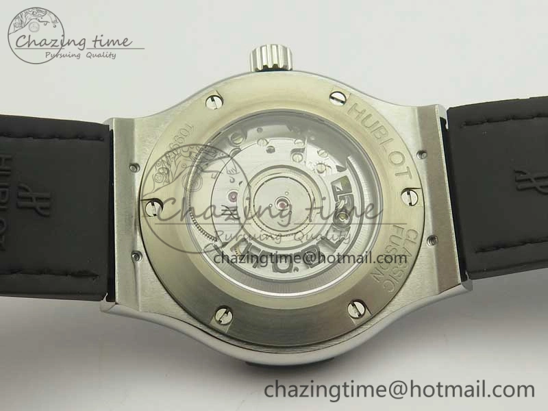 Fusion 42mm Titanium F16 Factory 1:1 Best Edition Black Dial On Gummy Strap A GoAnywhere 6879
