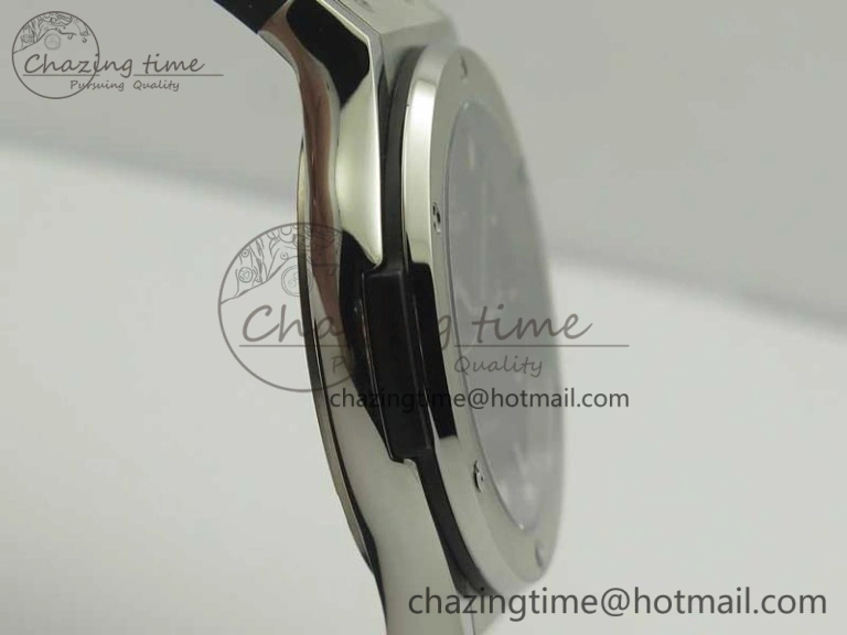 Fusion 42mm Titanium F16 Factory 1:1 Best Edition Black Dial On Gummy Strap A GoAnywhere 6879
