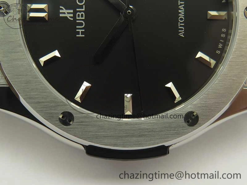 Fusion 42mm Titanium F16 Factory 1:1 Best Edition Black Dial On Gummy Strap A GoAnywhere 6879