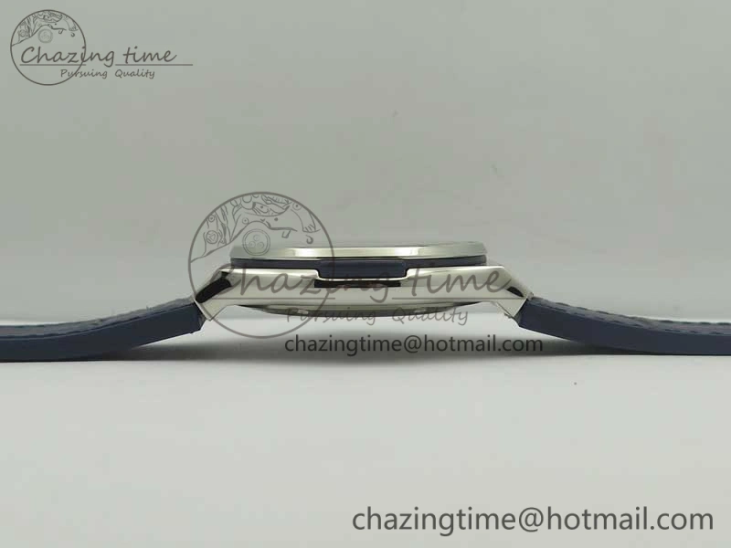 TravelReady Fusion 42mm Titanium F16 Factory 1:1 Best Edition Blue Dial On Gummy Strap A 6871