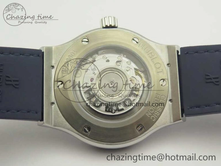 TravelReady Fusion 42mm Titanium F16 Factory 1:1 Best Edition Blue Dial On Gummy Strap A 6871