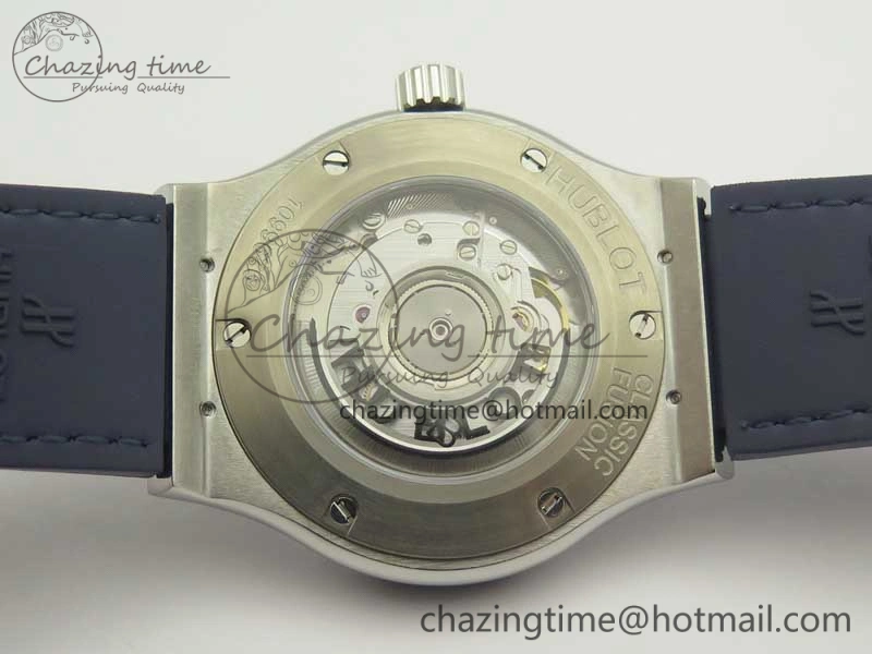 TravelReady Fusion 42mm Titanium F16 Factory 1:1 Best Edition Blue Dial On Gummy Strap A 6871