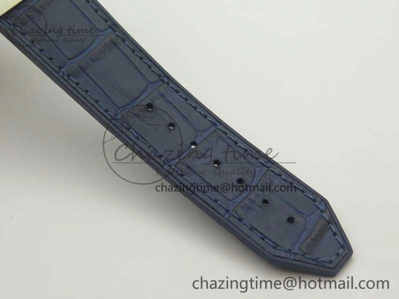 TravelReady Fusion 42mm Titanium F16 Factory 1:1 Best Edition Blue Dial On Gummy Strap A 6871