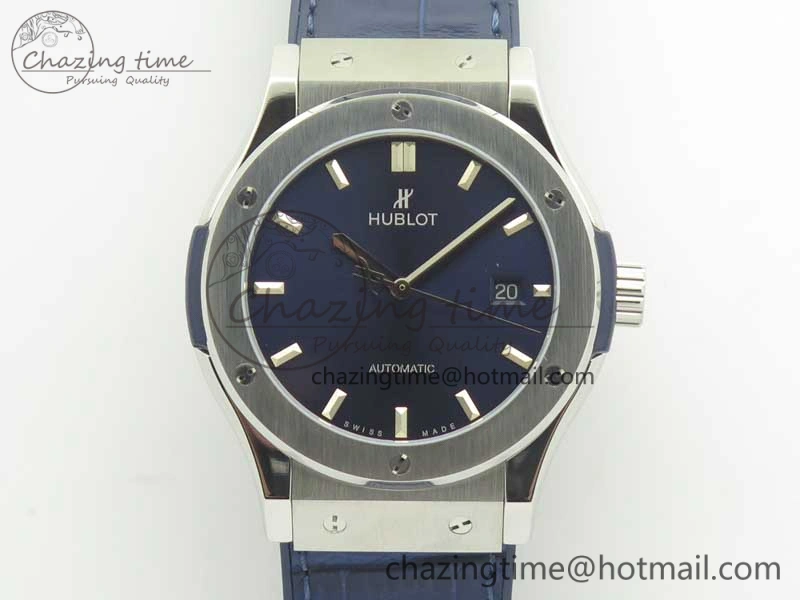 TravelReady Fusion 42mm Titanium F16 Factory 1:1 Best Edition Blue Dial On Gummy Strap A 6871