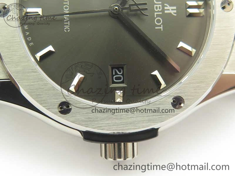 DailyWear Fusion 42mm Titanium F16 Factory 1:1 Best Edition Gray Dial On Gummy Strap A 6872