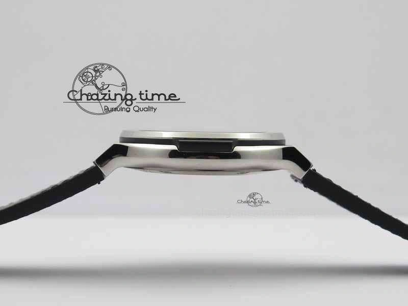 WrinkleFree Fusion 42mm Titanium JJF 1:1 Best Edition Black Dial On Gummy Strap A2892 V 6955