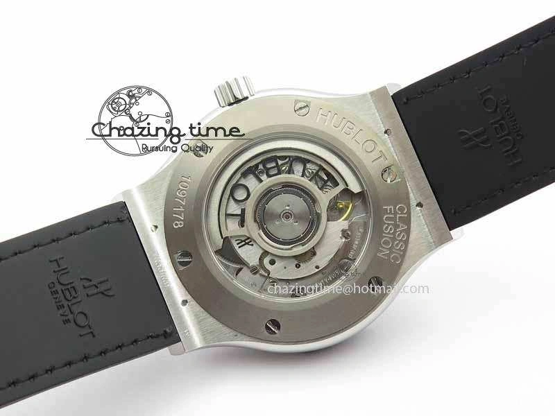 WrinkleFree Fusion 42mm Titanium JJF 1:1 Best Edition Black Dial On Gummy Strap A2892 V 6955