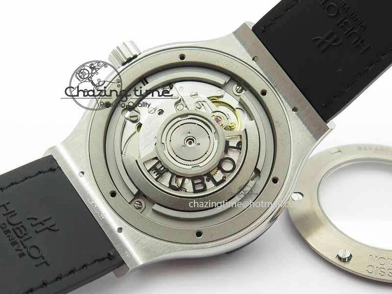 WrinkleFree Fusion 42mm Titanium JJF 1:1 Best Edition Black Dial On Gummy Strap A2892 V 6955
