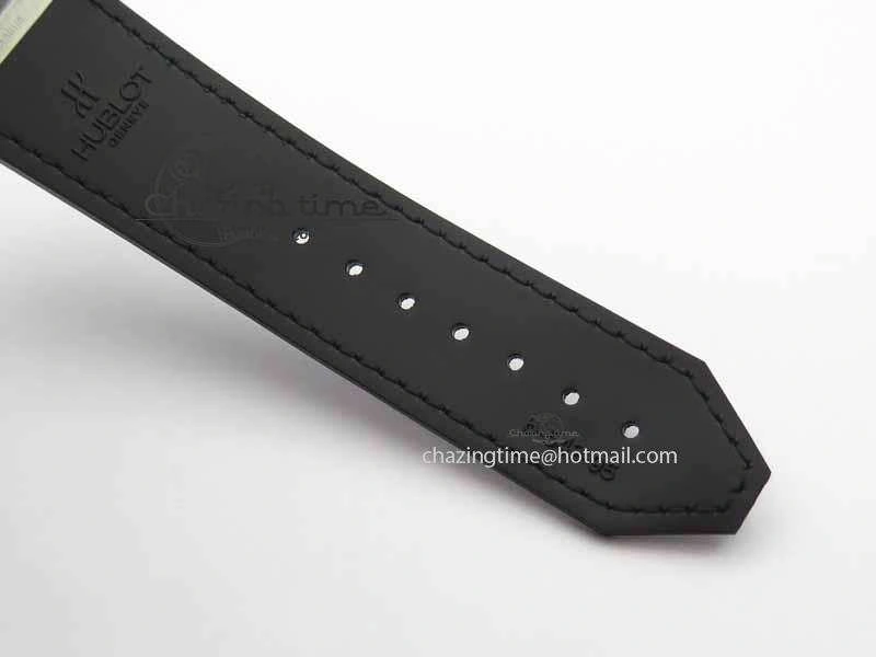 WrinkleFree Fusion 42mm Titanium JJF 1:1 Best Edition Black Dial On Gummy Strap A2892 V 6955