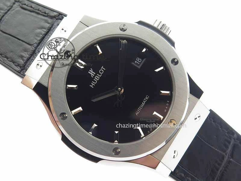 WrinkleFree Fusion 42mm Titanium JJF 1:1 Best Edition Black Dial On Gummy Strap A2892 V 6955