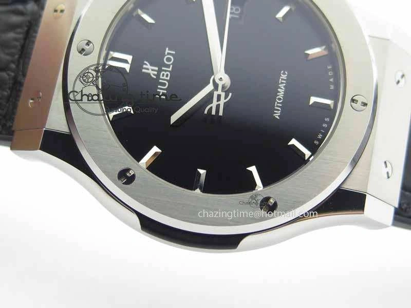 WrinkleFree Fusion 42mm Titanium JJF 1:1 Best Edition Black Dial On Gummy Strap A2892 V 6955