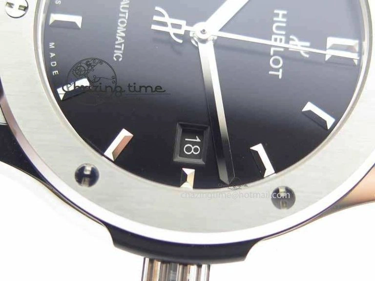 WrinkleFree Fusion 42mm Titanium JJF 1:1 Best Edition Black Dial On Gummy Strap A2892 V 6955