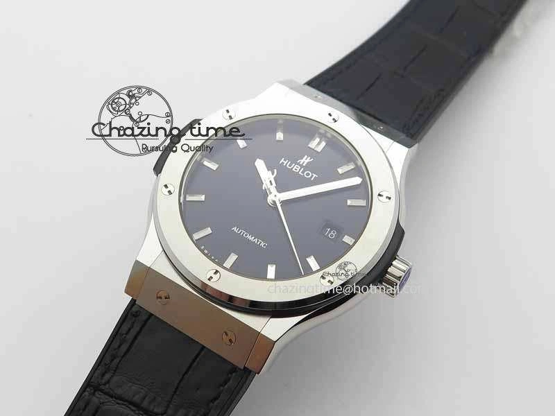 WrinkleFree Fusion 42mm Titanium JJF 1:1 Best Edition Black Dial On Gummy Strap A2892 V 6955