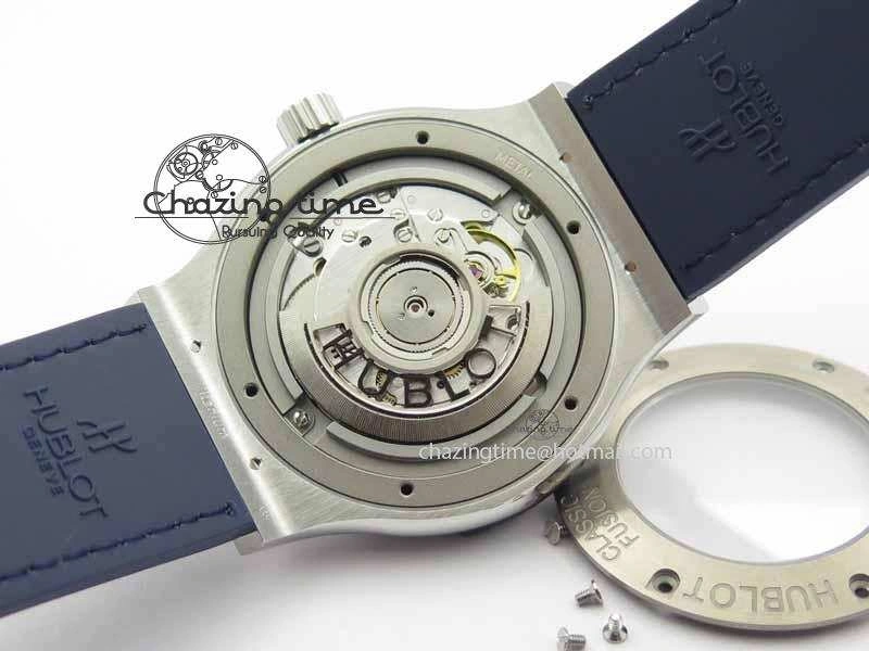Fusion 42mm Titanium JJF 1:1 Best Edition Blue Dial On Gummy Strap A2892 V Youthful 6956