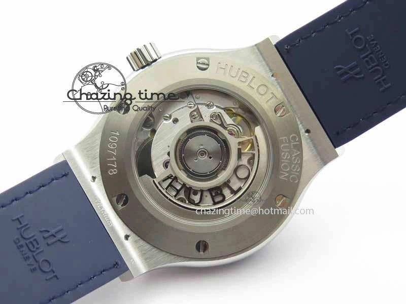 Fusion 42mm Titanium JJF 1:1 Best Edition Blue Dial On Gummy Strap A2892 V Youthful 6956