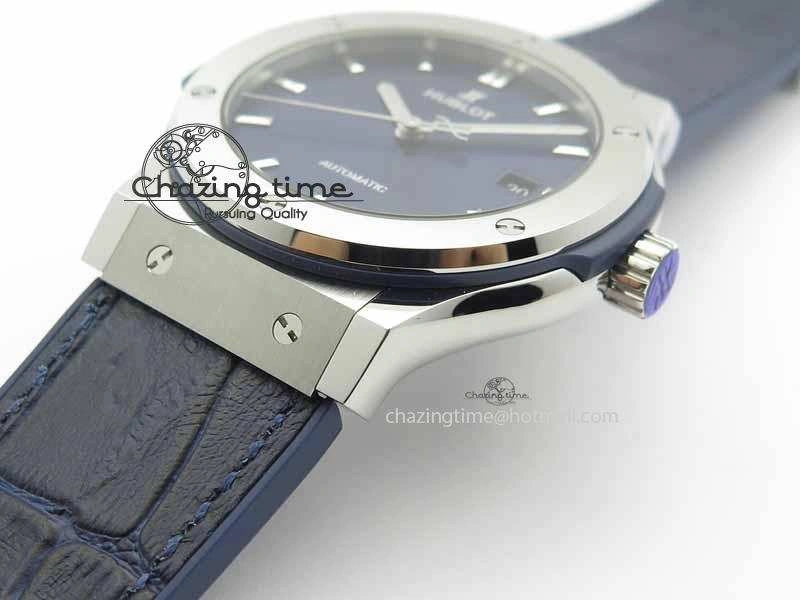 Fusion 42mm Titanium JJF 1:1 Best Edition Blue Dial On Gummy Strap A2892 V Youthful 6956