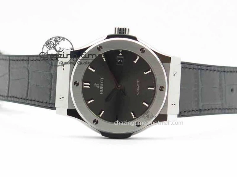 Fusion 42mm Titanium JJF 1:1 Best Edition Gray Dial On Gummy Strap A2892 V Soft 6957