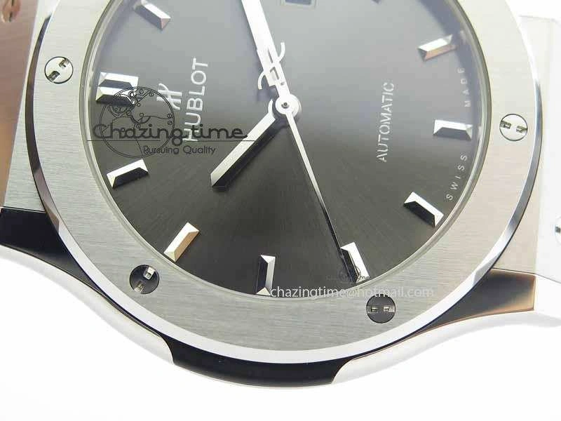 Fusion 42mm Titanium JJF 1:1 Best Edition Gray Dial On Gummy Strap A2892 V Soft 6957
