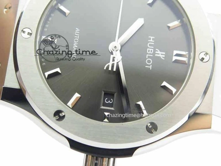 Fusion 42mm Titanium JJF 1:1 Best Edition Gray Dial On Gummy Strap A2892 V Soft 6957