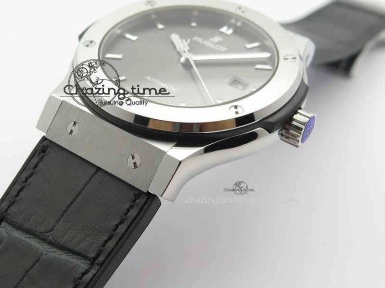 Fusion 42mm Titanium JJF 1:1 Best Edition Gray Dial On Gummy Strap A2892 V Soft 6957