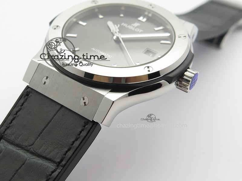 Fusion 42mm Titanium JJF 1:1 Best Edition Gray Dial On Gummy Strap A2892 V Soft 6957