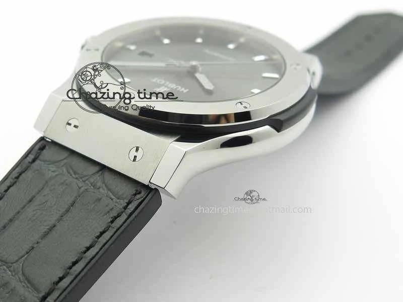 Fusion 42mm Titanium JJF 1:1 Best Edition Gray Dial On Gummy Strap A2892 V Soft 6957