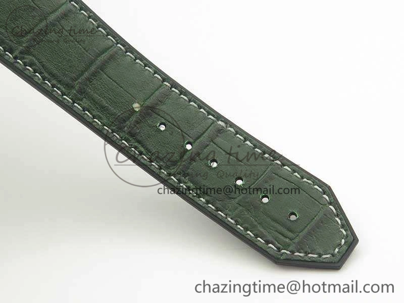 Fusion 42mm Titanium JJF 1:1 Best Edition Green Dial On Gummy Strap A2892 V BestValue 6905