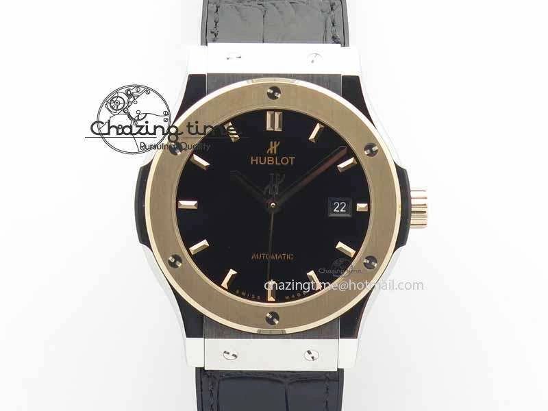 Affordable Fusion 42mm Titanium JJF 1:1 Best Edition RG Bezel Black Dial On Gummy Strap A 6952