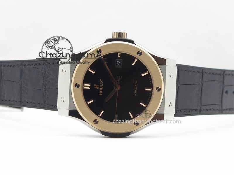 Affordable Fusion 42mm Titanium JJF 1:1 Best Edition RG Bezel Black Dial On Gummy Strap A 6952