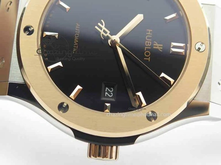 Affordable Fusion 42mm Titanium JJF 1:1 Best Edition RG Bezel Black Dial On Gummy Strap A 6952