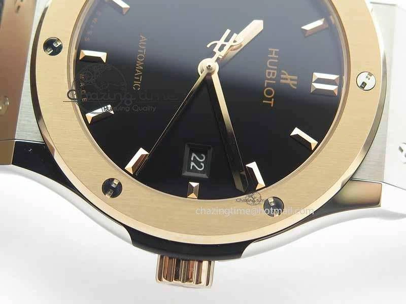 Affordable Fusion 42mm Titanium JJF 1:1 Best Edition RG Bezel Black Dial On Gummy Strap A 6952