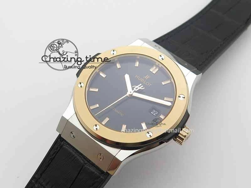 Affordable Fusion 42mm Titanium JJF 1:1 Best Edition RG Bezel Black Dial On Gummy Strap A 6952