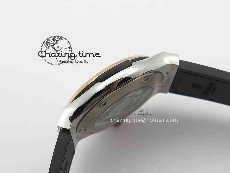 Affordable Fusion 42mm Titanium JJF 1:1 Best Edition RG Bezel Black Dial On Gummy Strap A 6952